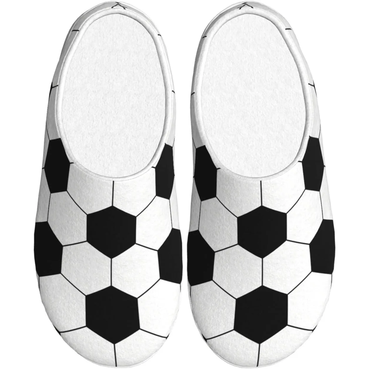 

Soccer Cartoon Pattern Adult Cotton Slippers Home House Indoor Shoes Plush Slipper