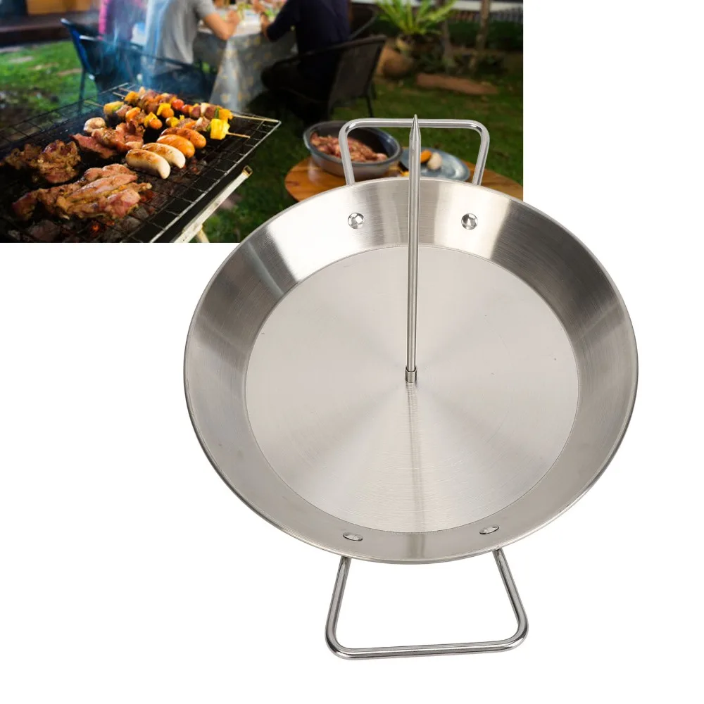 Stainless Steel Vertical Skewer Set Silver Round Pan Shawarma Spit Stand Detachable Spikes Polished Finish Al Pastor Skewer view 2