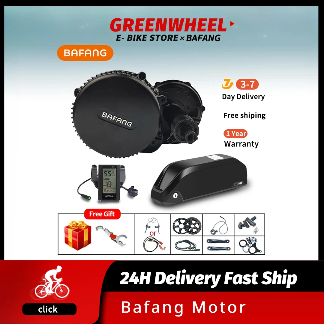 

BAFANG 750w 48v Mid Drive Motor Kit BBS02 Complete 8Fun BBS02B Ebike Motor Central Crank Drive 68 73mm with 20Ah Battery Ebike