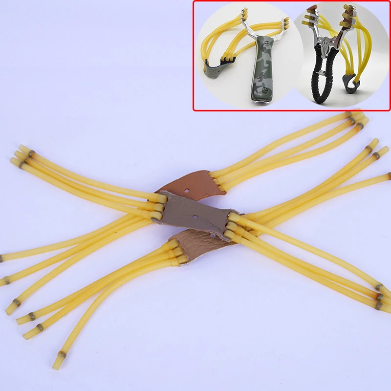 

Outdoor Slingshot Rubber Band Set shooting rubber band hunting gomas para tirachinas Sling Catapult Card ball rubber band