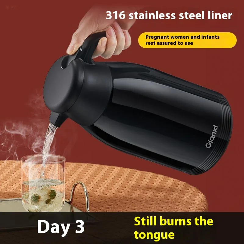 

Gianxi Пресс-изолированная бутылка для воды Бытовая изолированная бутылка для воды из нержавеющей стали большой емкости Термальная бутылка для воды