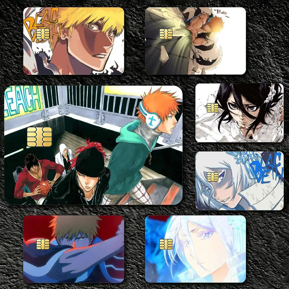 K-Kurosaki I-Ichigo B-Bleach R-Rukia Sticker Decoration Creative Bank Card Bus Metro Waterproof Sticker