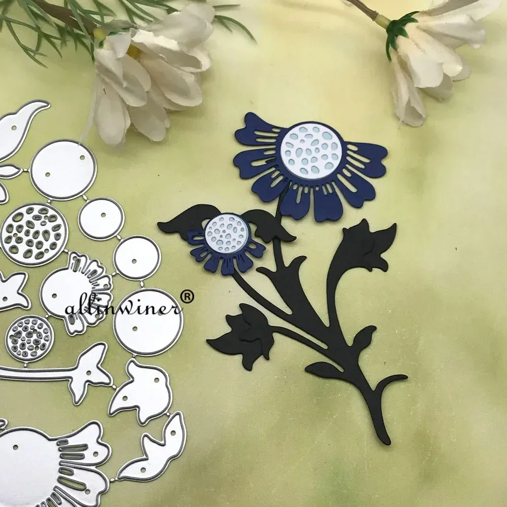 زهرة ورقة الشريط المعادن قطع يموت الإستنسل يموت قطع DIY بها بنفسك ألبوم سكرابوكينغ ورقة بطاقة النقش #2