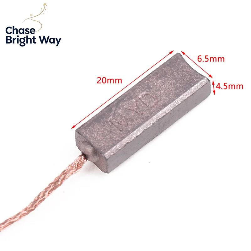 10PCS 4.5X6.5X20mm High Copper Generator Carbon Brushes Alternator Regulator For
