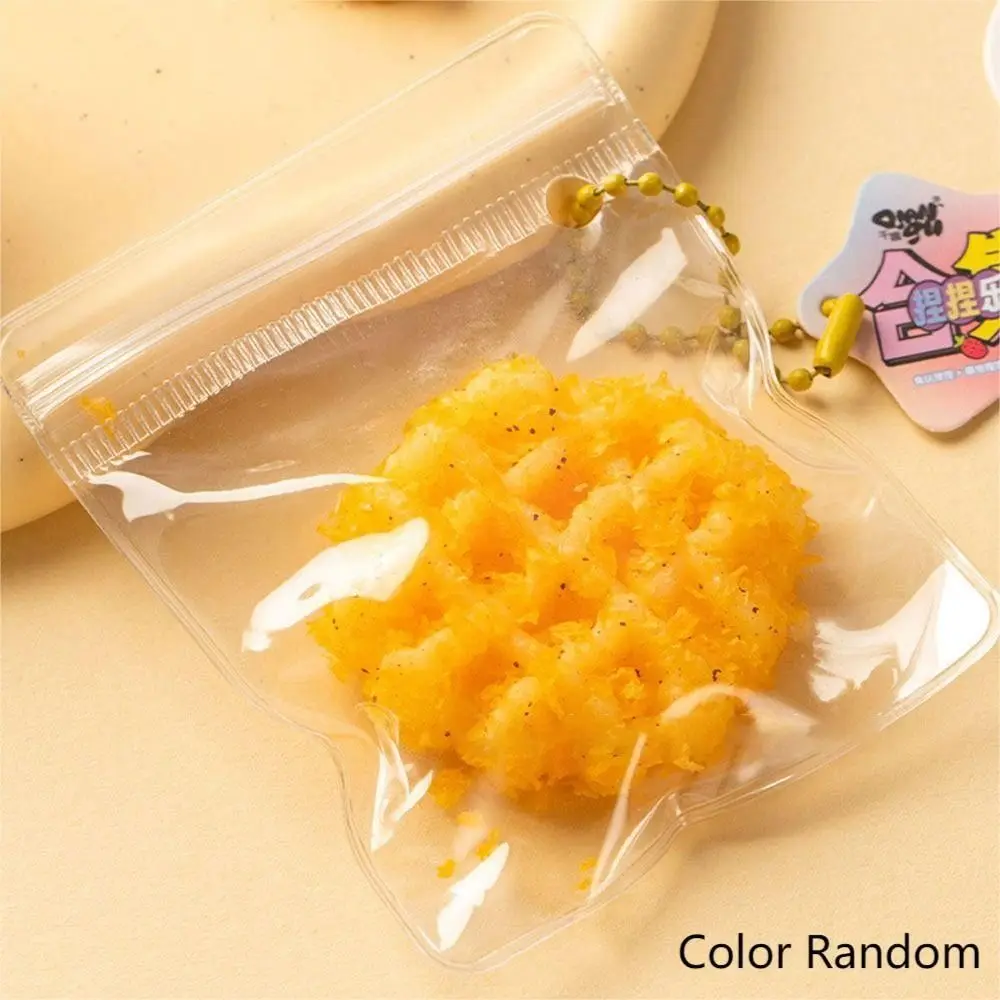New Simulation Bread Pinching Keychain Mini TPR Pinch Pendant Slow Rebound Pinch Bag Gift