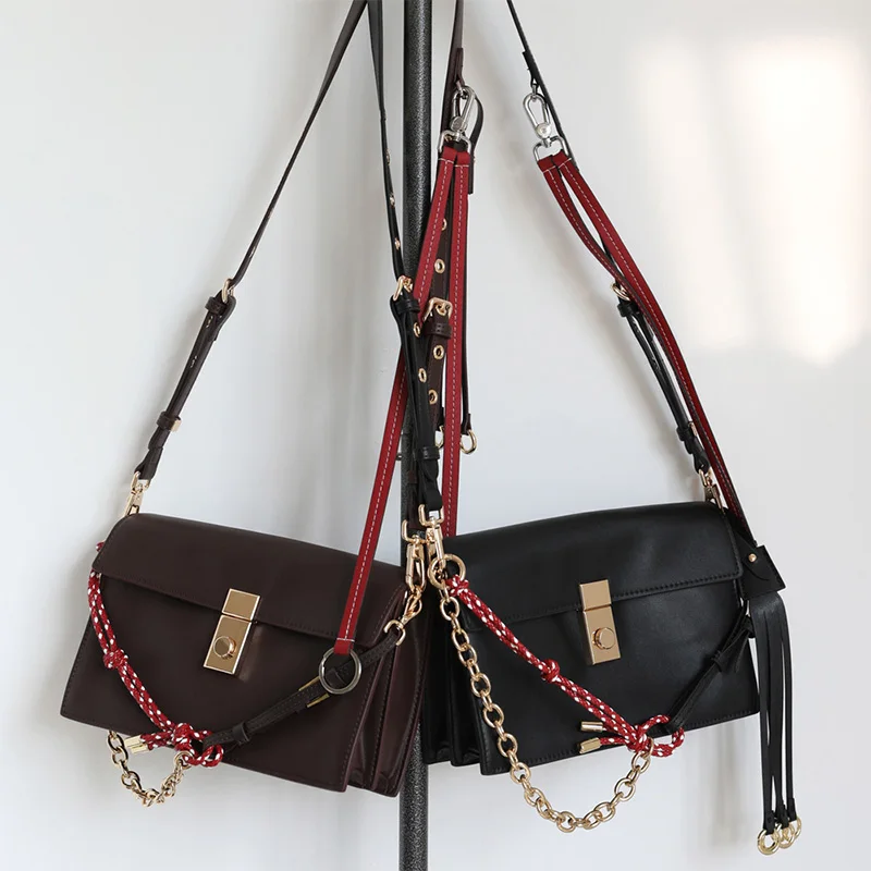 

Роскошная высококачественная сумка-мессенджер с клапаном в стиле ретро, маленькая мотоциклетная сумка с подвесным замком, брендовая квадратная сумка из натуральной кожи, классическая сумка на плечо