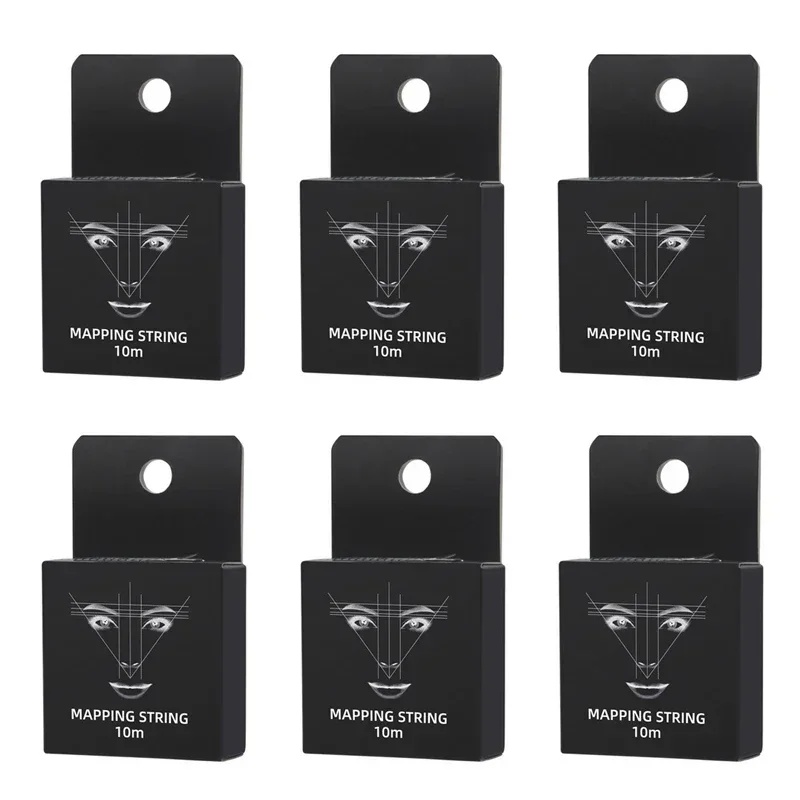 

Нить для микроблейдинга бровей 10 м, маркер-нить для татуажа, предварительно окрашенная нить для разметки бровей, 6 шт./упаковка