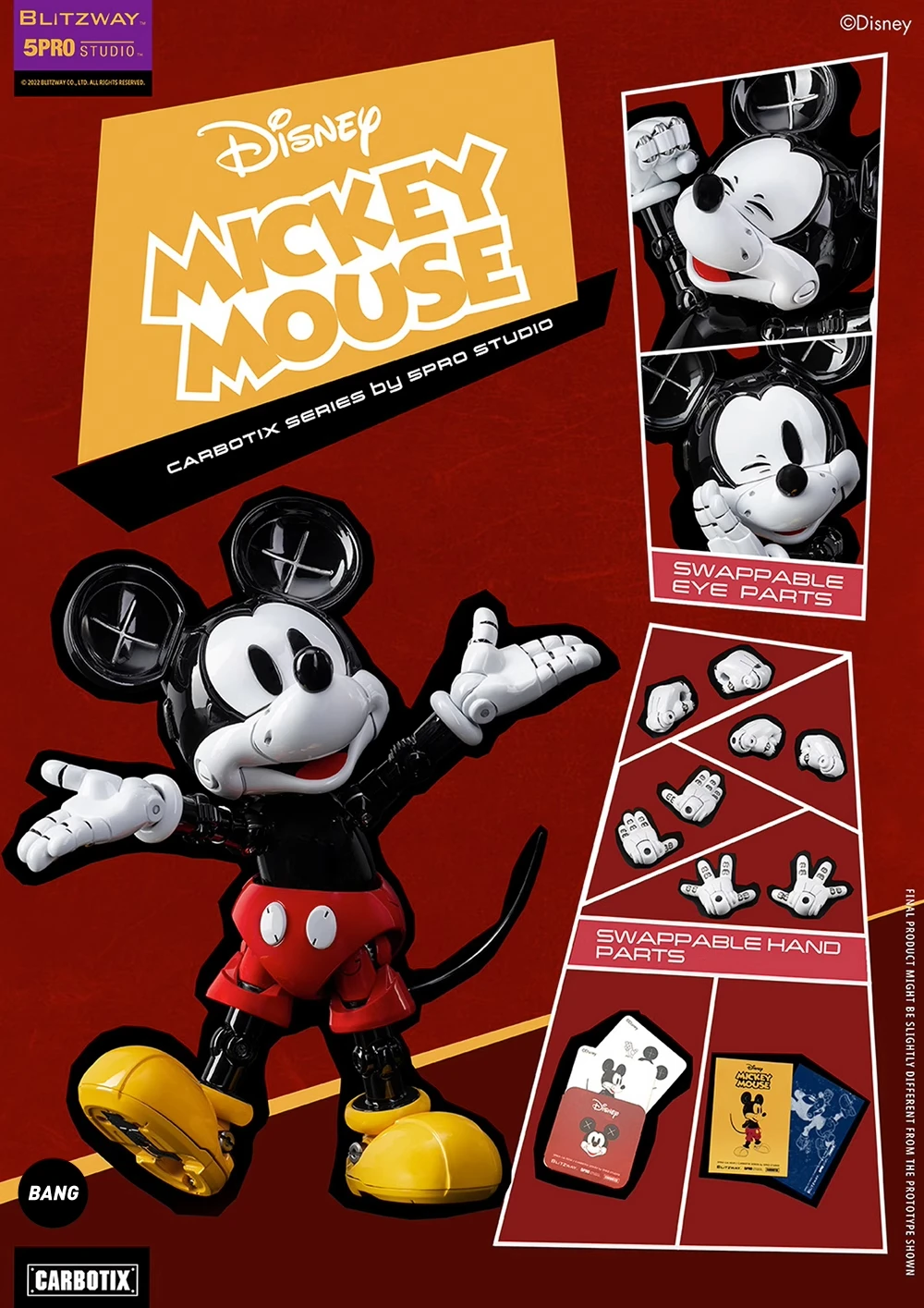 

Disney Genuine BLITZWAY Mickey Donald Duck Alloy Movable Mechanical Stitch Action Figure Collectible Minnie Toy Birthday Gift