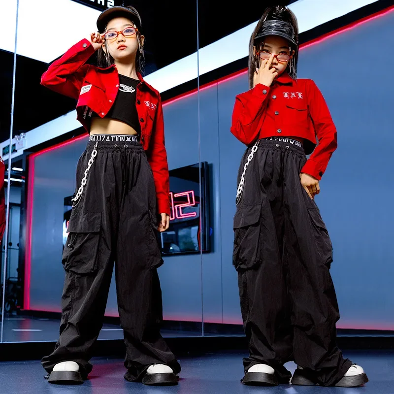 Costume de danse Jazz Hip Hop pour enfants, modèle de scène, beau Costume de fille, vêtements de défilé de mode