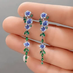2 Women's Creative Minimalist And Exquisite Morning Glory Earrings, Fashionable Dressing Accessories-801099