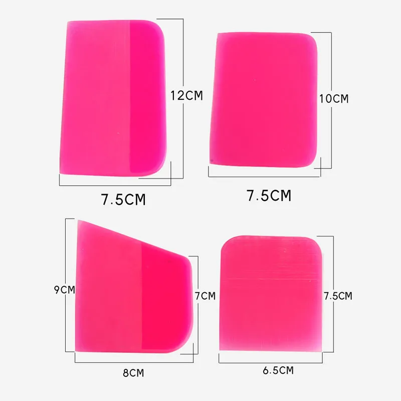 Car Scraper Soft Rubber Squeegee Tint Tool Glass Water Car Film Accessories Card Window Squeegee Sticker Wiper Styling