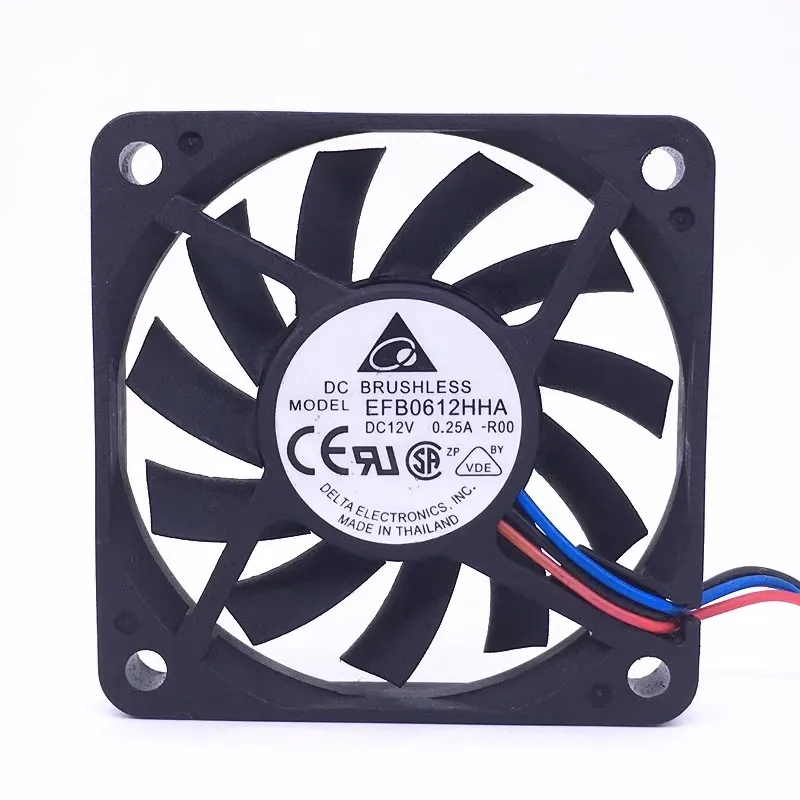 New CPU Cooling Fan for Delta EFB0612HHA-ROO 6010 12V 0.25A 6cm Cooler Fan 60*60*10mm