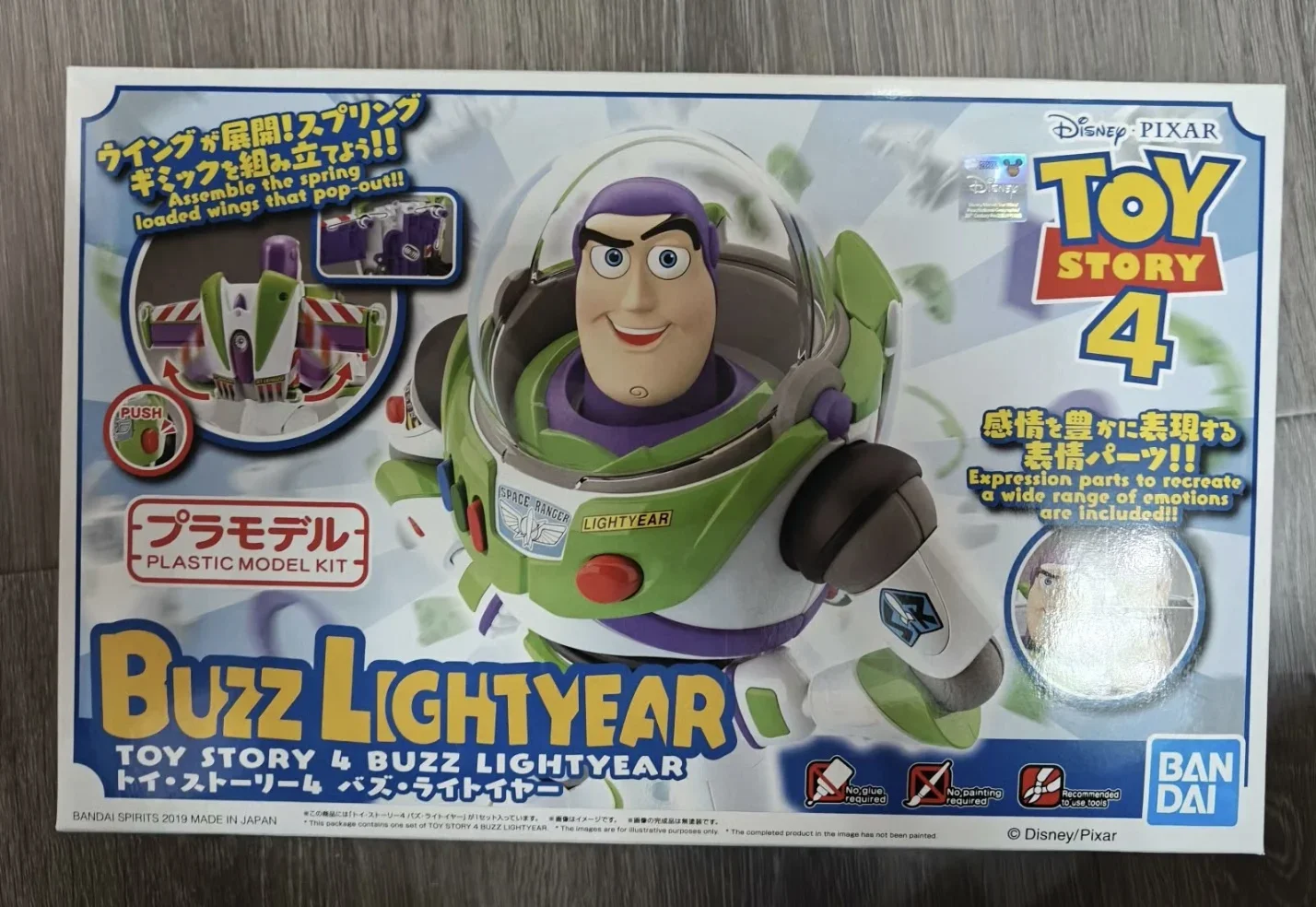 Bandai Toy Story Anime Figure Film-Rise Buzz Lightyear Modello Modello Decorazione autentica Anime Toy Action Figures per bambini