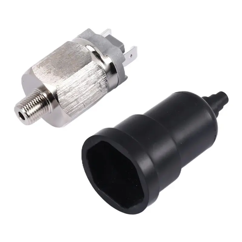 

【FLASH DEAL】1/8 Inch Male QPM11-NO Adjustable Diaphragm Type Pressure Switch Normal Open