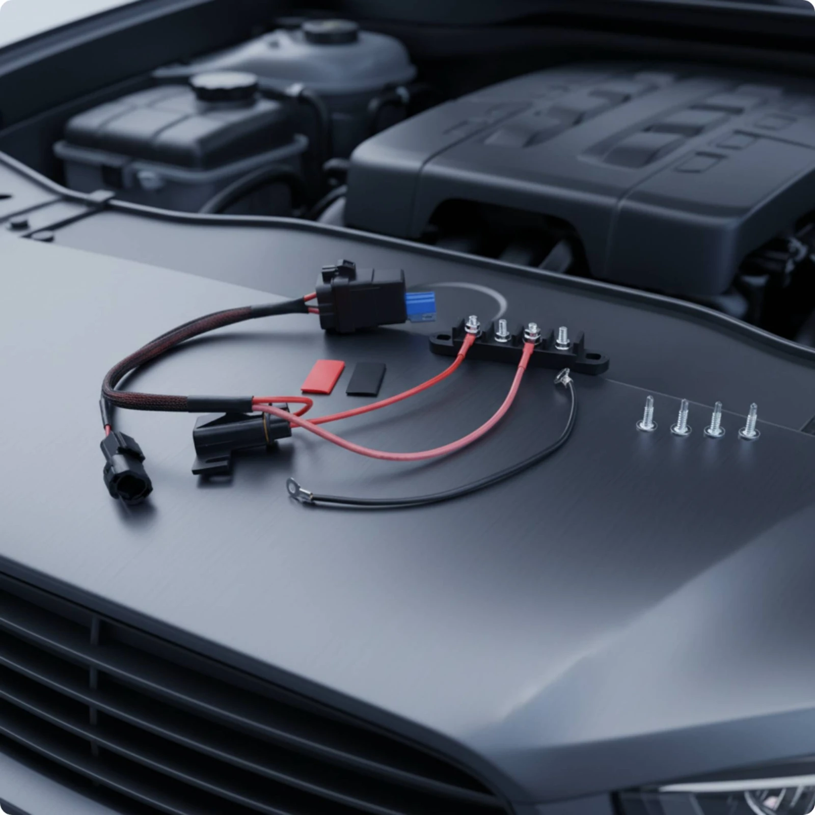 Bus Bar Wiring Harness Plug-and-Play Wiring Harness with Bus Bar Easy Installation Keyed for DIYers, Power Equipment