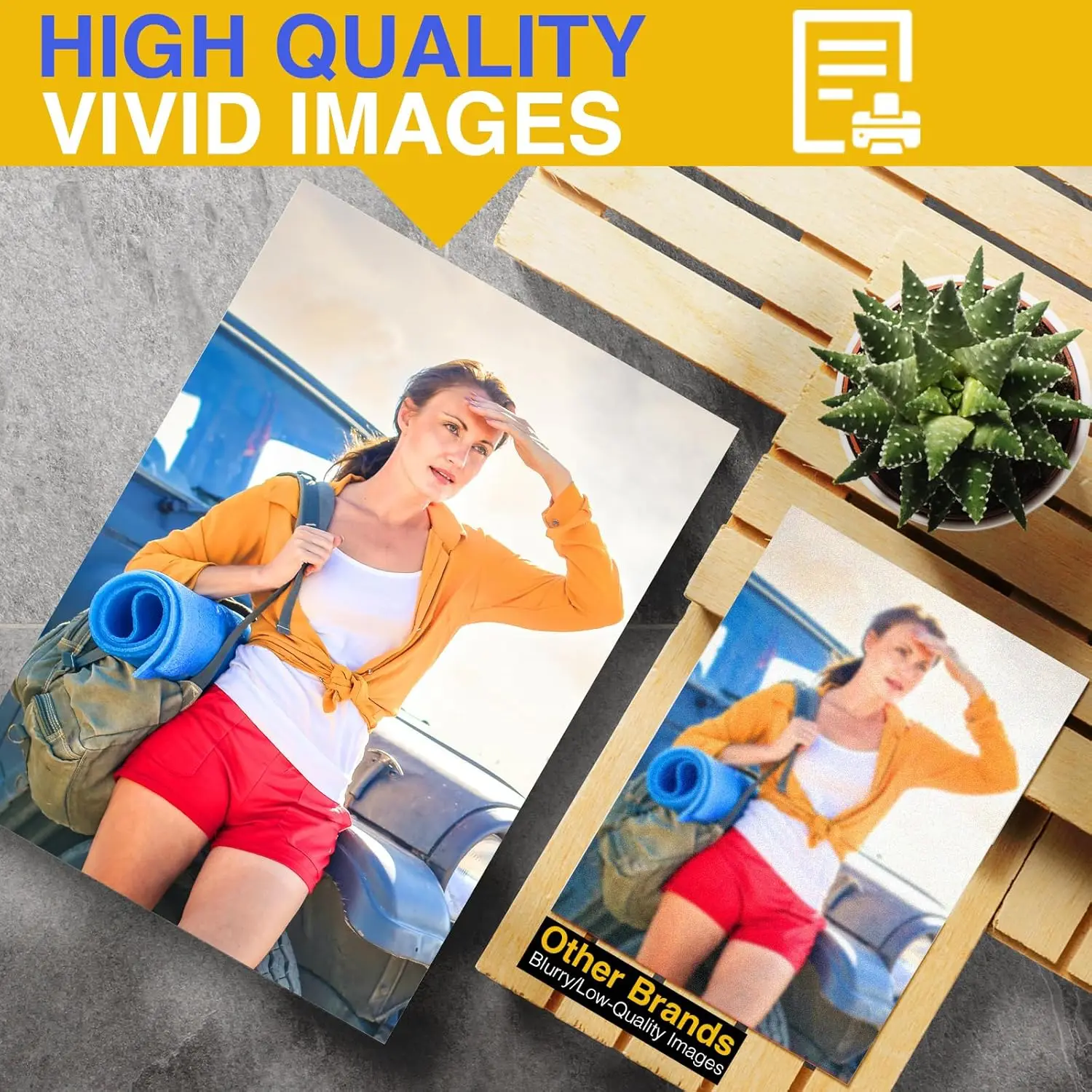 4 x 6 pulgadas 10 PCS Hojas magnéticas imprimibles brillantes Papel fotográfico magnético no adhesivo de 16 mil de espesor para impresoras de inyección de tinta