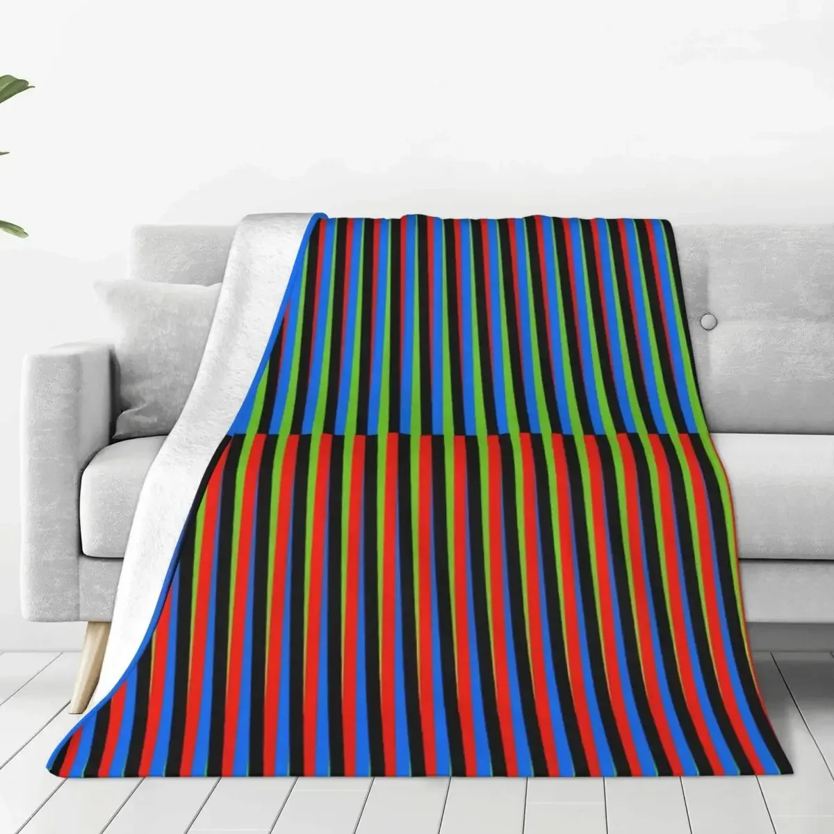 Maiqueta Venezuela Cruz Diez Throw Blanket Cartoon Comfortable Suitable For Sofa Multi Style