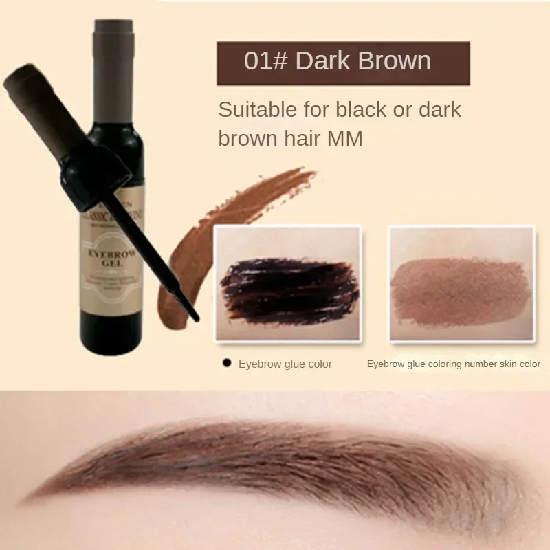 Pegamento para cejas, tinte de maquillaje femenino, crema para cejas, cejas ligeras, antimanchas, no quitar el maquillaje, tres colores