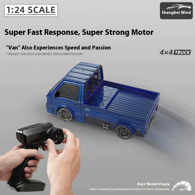

rc mini truck remote control vehicle four-wheel drive Subaru samba drift Wuling truck boy toy truck 1:24 desktop model