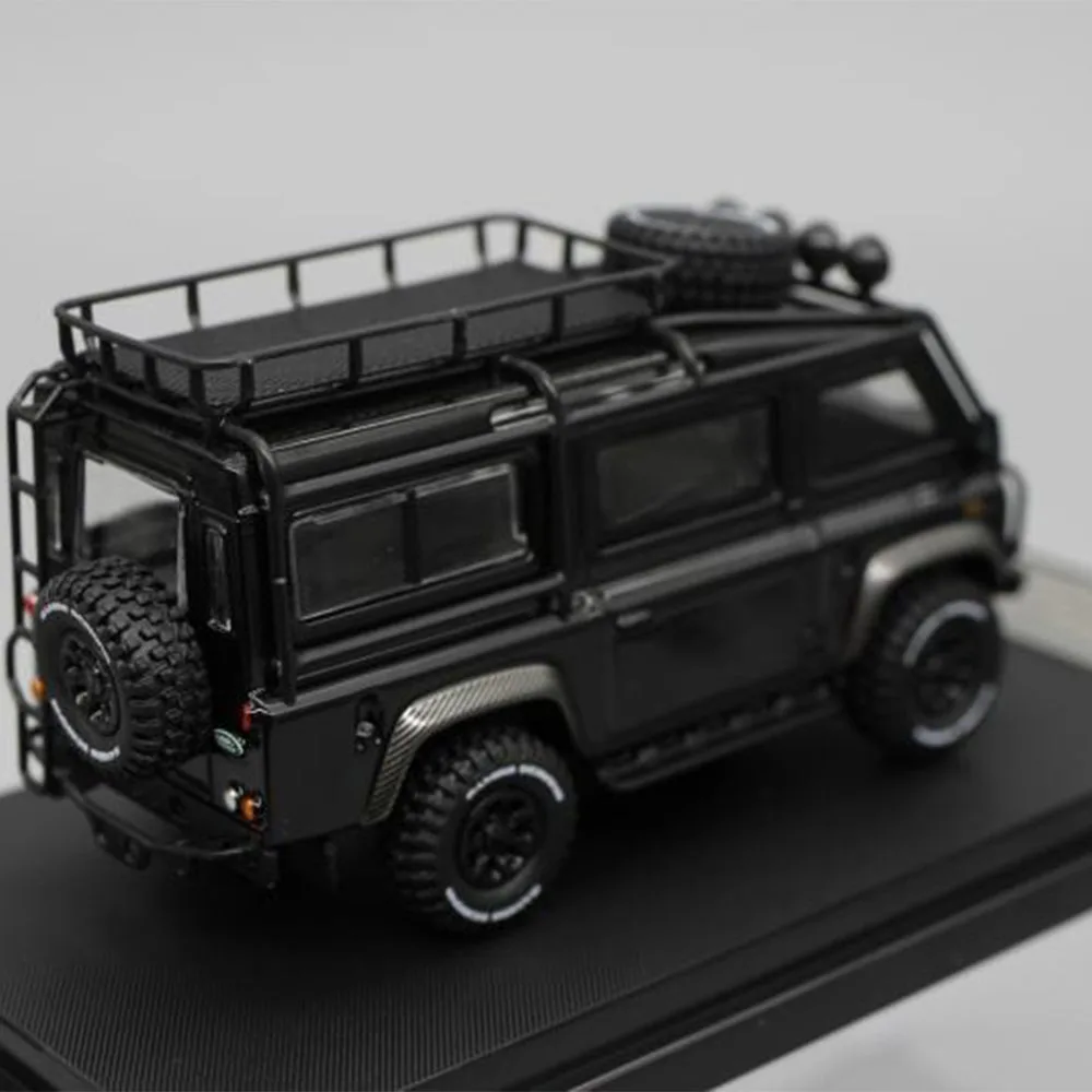 1:64 Land Rover Defender Van Gulf Road Legering Diecast Model Auto Kinderen Volwassenen Collectie Speelgoed Verjaardagscadeautjes