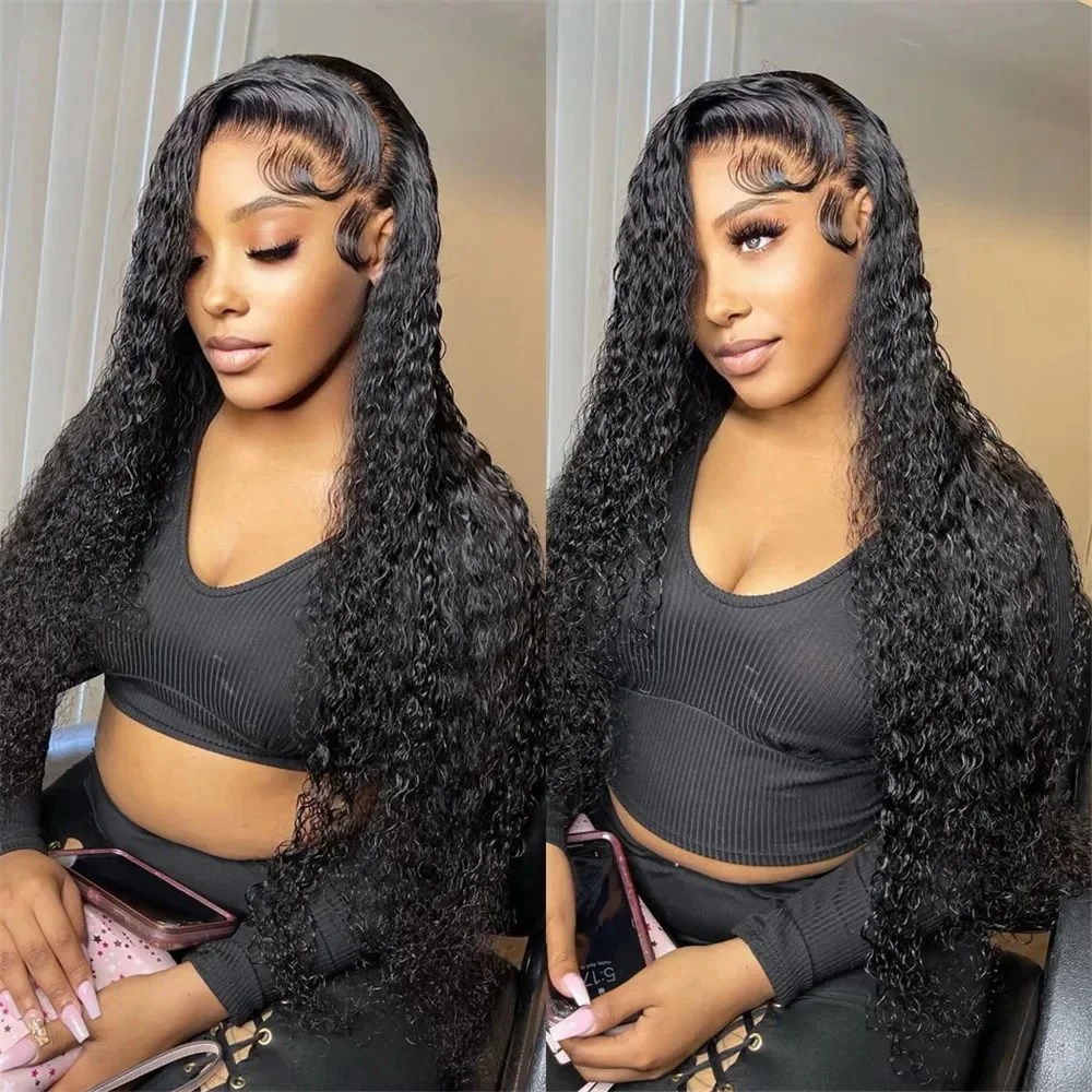 

210 Density Deep Wave HD Lace Front Wig 13x6 Hd Lace Frontal Wig 13x4 Curly Human Hair Wigs For Women 360 Pre Plucked Lace Wig