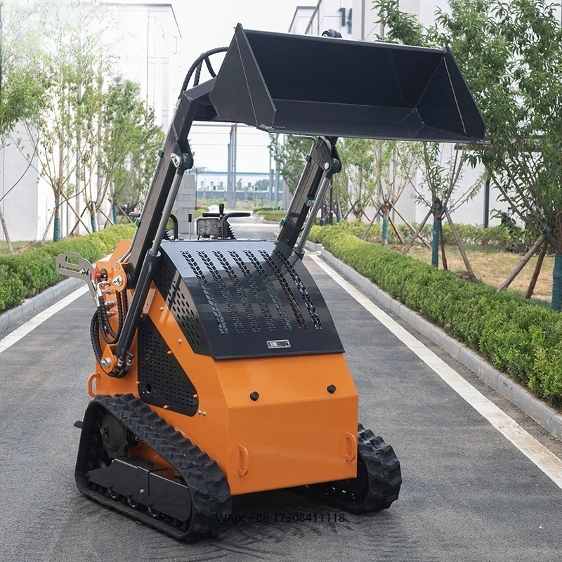 Tracked Skid Steer Loader Mini Crawler Skidsteer Loaders Agriculture Skid Steer Loader With Attachments