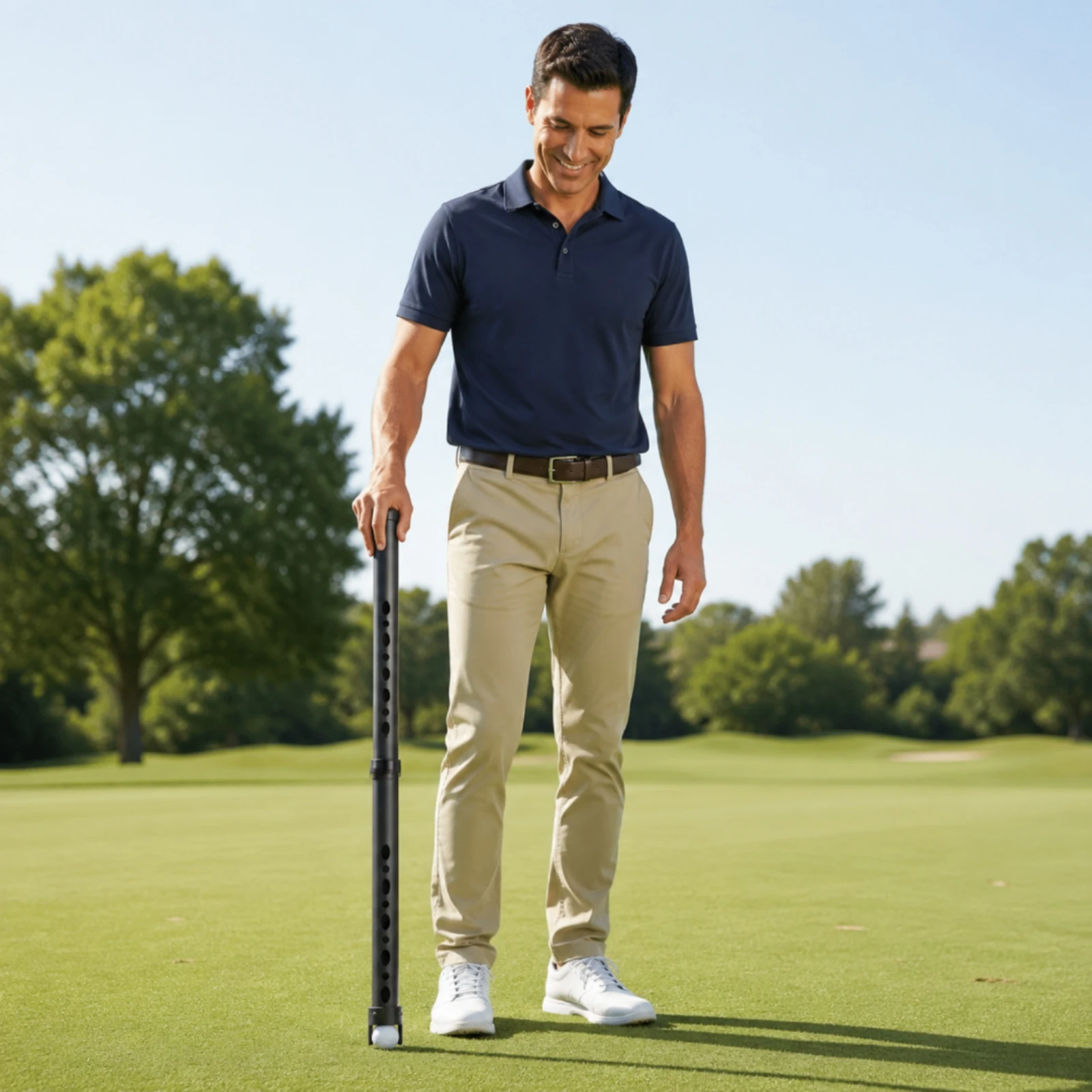 Golf Ball Pickup Tube Handheld Golf Ball Retriever Tube Sports Equipment Effortless Plastic for Golfers, Driving Range view 6