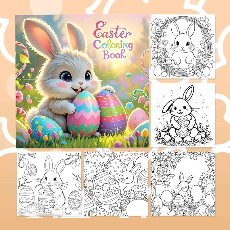 Happy Easter Coloring Book for Adults Cute Drawing Book Perfect Gift for Christmas Party and Birthday