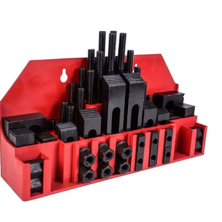 58pcs M12 Milling Machine Clamping Set Mill Clamp Kit Machine Tool Vice Milling Machine Accessories Set