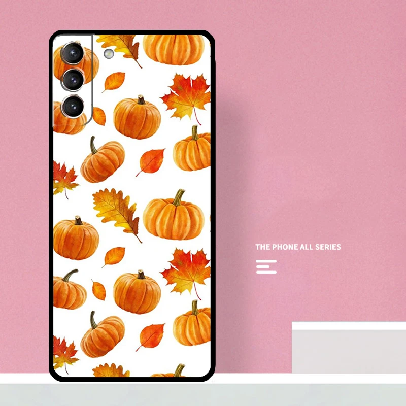 Autunno foglie autunno zucca custodia di Halloween per Samsung Galaxy S20 FE S21 S22 S23 Ultra S8 S9 S10 Note 10 Plus 20 Ultra Cover