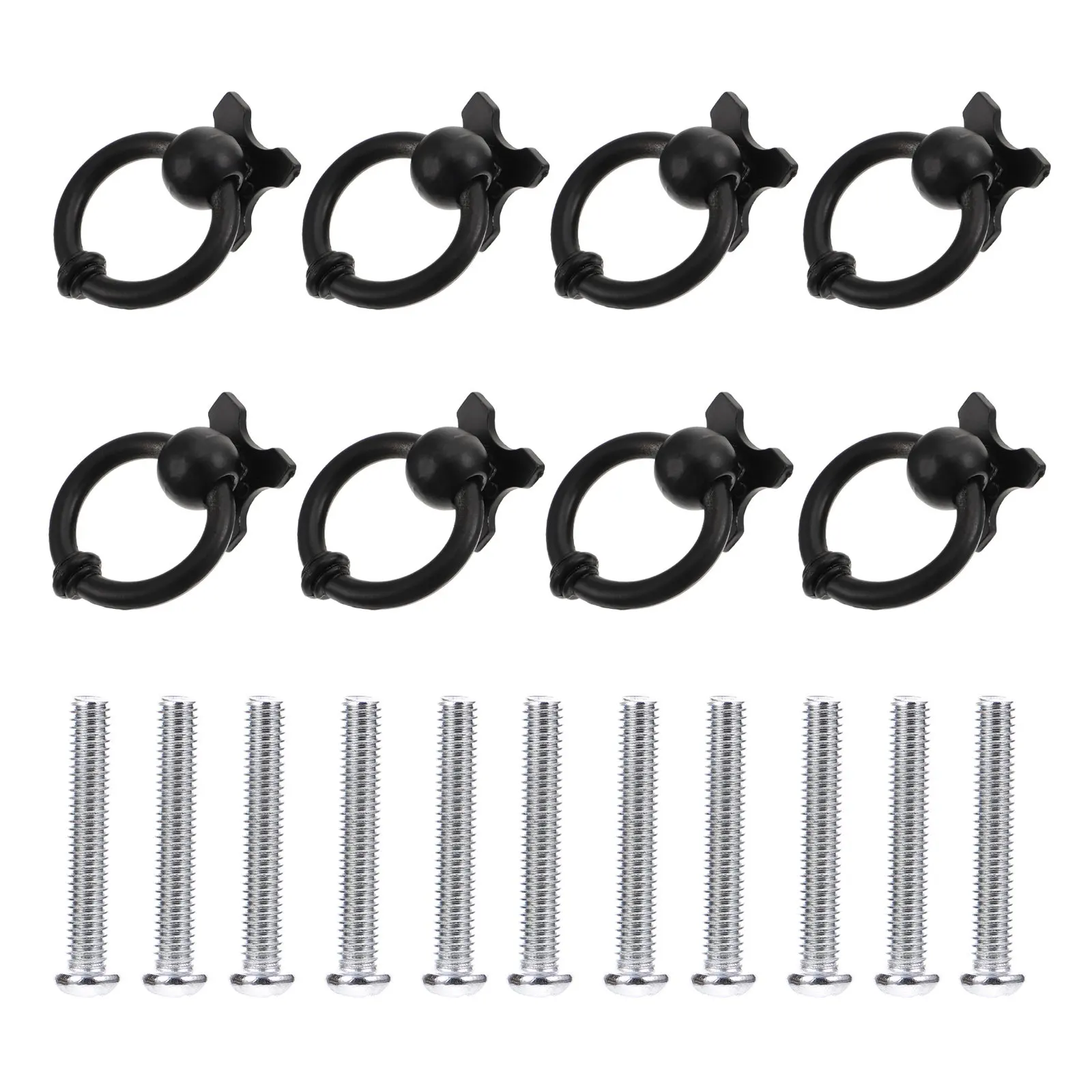 

10Pcs Zinc Alloy Cabinet Door Handles Sturdy Rustproof Pull Bars for Cupboard Closet Drawer Furniture Upgrade Cabinet Pull Bars