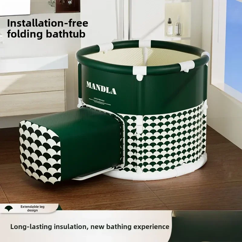 

Collapsible Bathing Tub for Adults and Kids, Space Saving Soaking Tub for Home Use