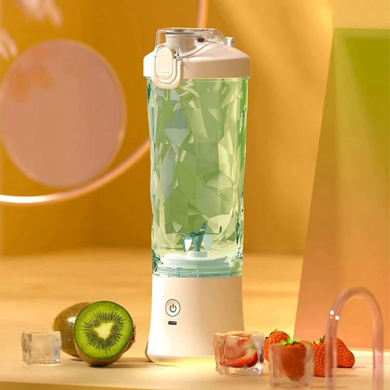 Tragbarer Mixer, Mixer in persönlicher Größe für Shakes und Smoothies mit 6-Blatt-Mini-Mixer 20 Unzen für zu Hause, Reisen