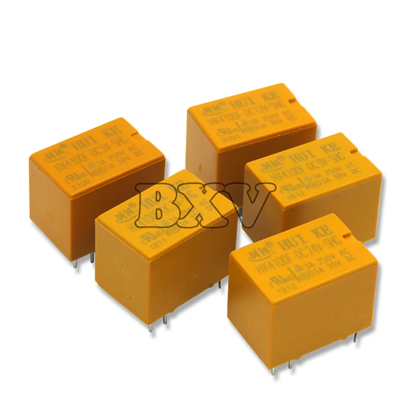 5PCS Relay HK4100F Series HK4100F-DC12V HK4100F 12V DIP-6 3A 250V AC/ 3A 30V DC 3V 5V 9V 24V HK4100f-DC12V-SHG New Original BXV