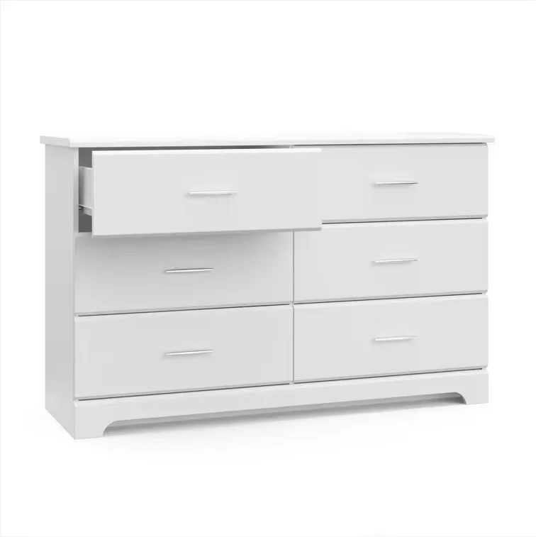 # Modern Minimalist 6 Drawer Dresser, Large Capacity Bedroom Storage Cabinet