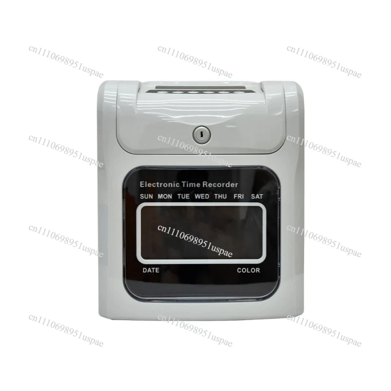 Electronic Attendance Machine Digital Time Recorder Office StaffsCheck In Punch Card ClockID Card Punching Machine 100V-240V