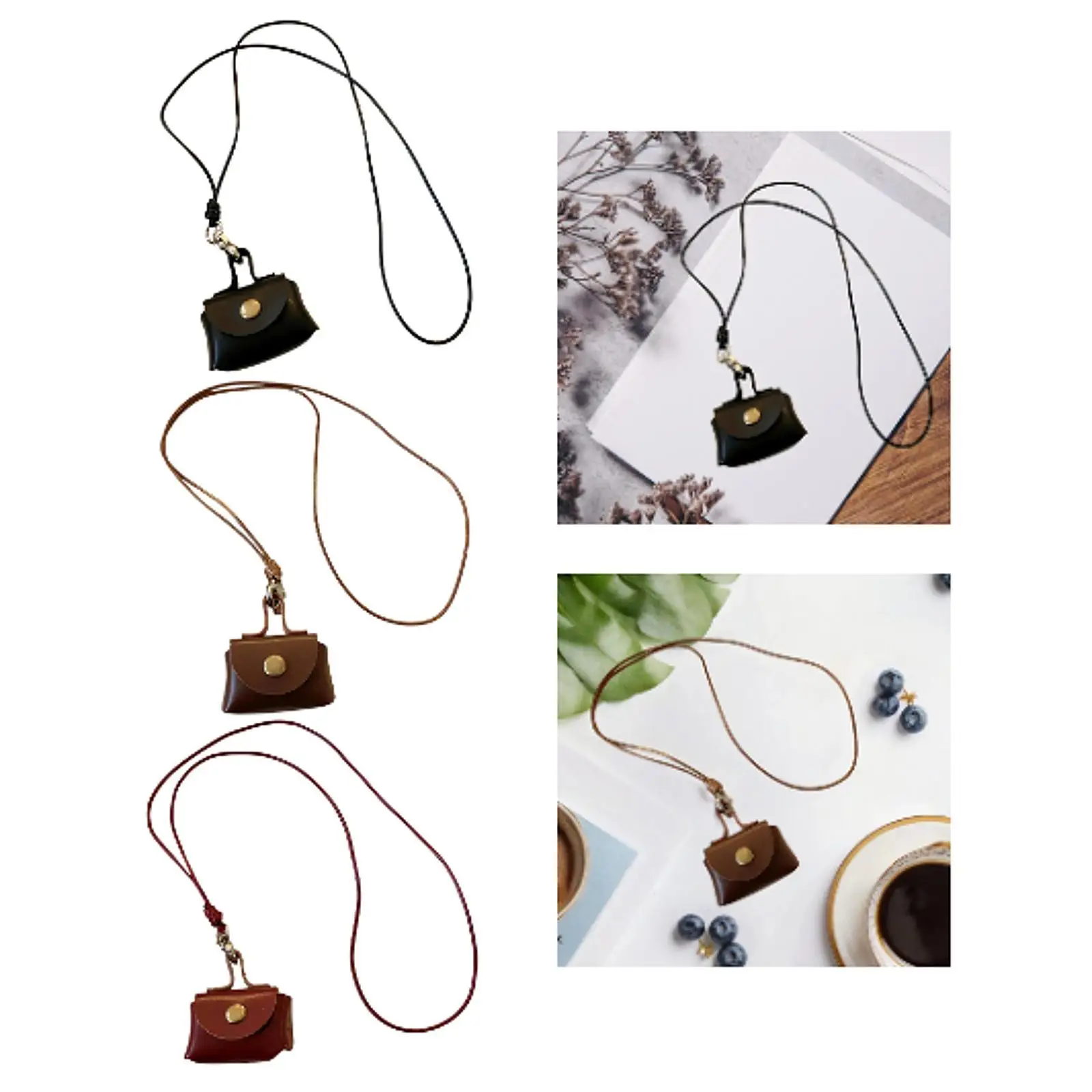 

Hanging Neck Pouch Portable Change Pouch Small Key Bag for Running Shopping