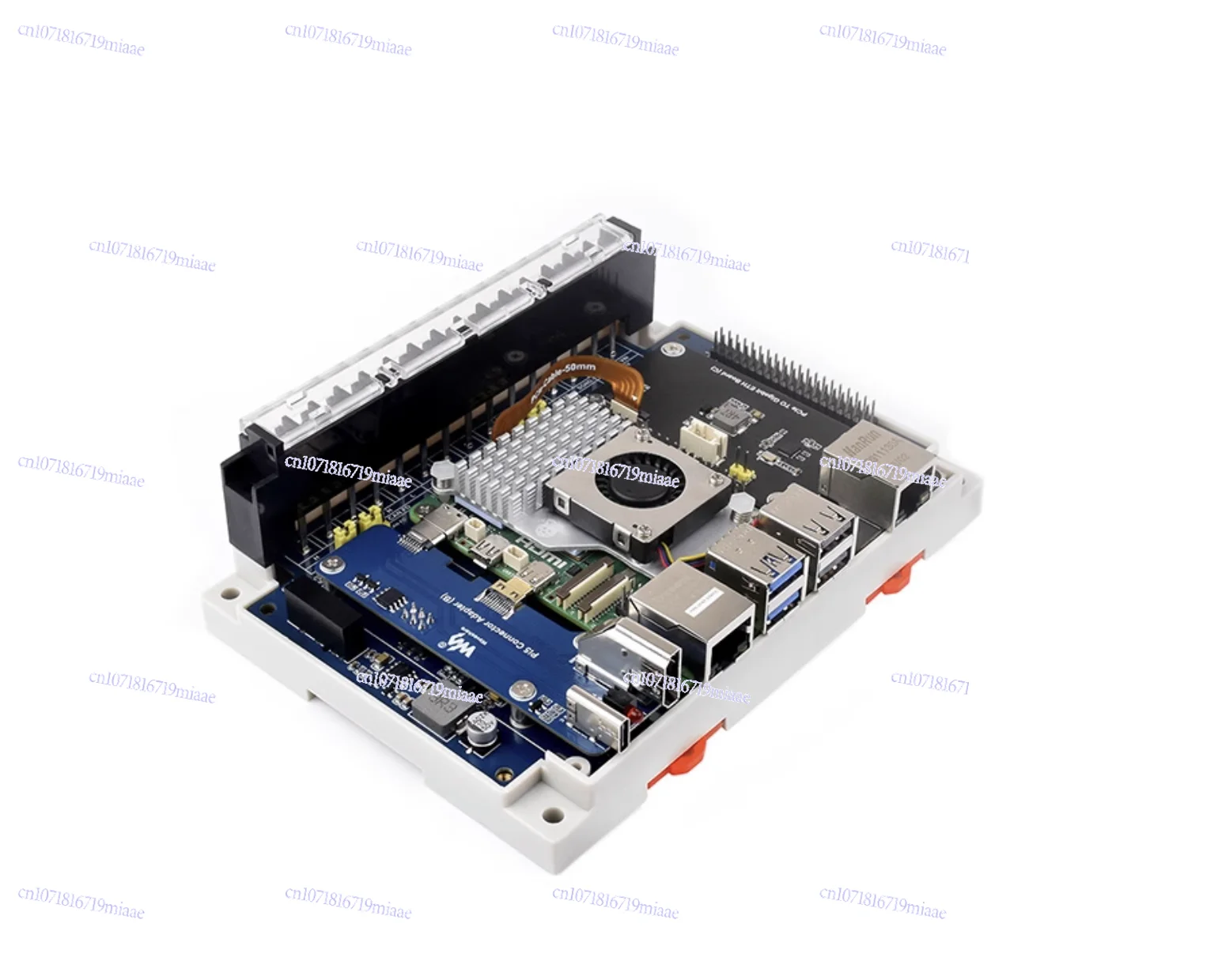 

Плата промышленного интерфейса Raspberry Pi Изолированная плата расширения RS232/485 CANFD, настенный/рейковый монтаж