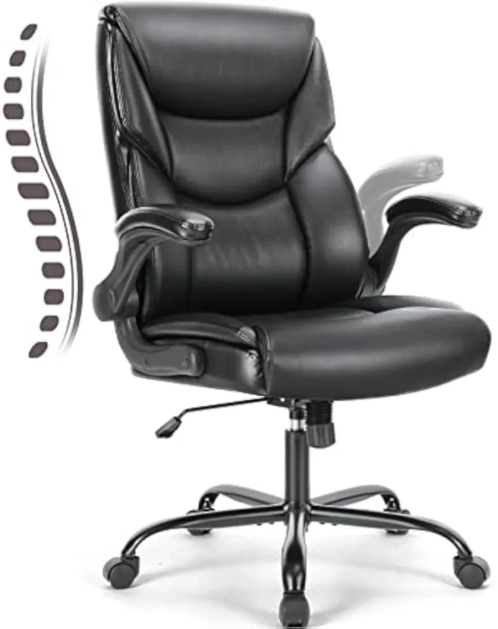 Ergonomic Adjustable Computer Desk Black Office Chair