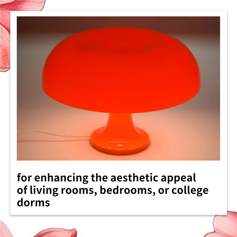 

Led Mushroom Table Lamp For Bedroom Bedside Livingroom Bedside Study Hotel Decoration Lighting Minimalist Desk Lights-AA70