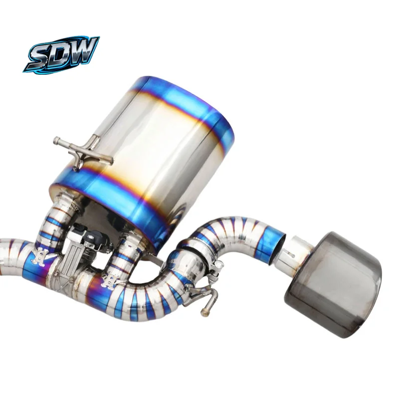 High Performance Titanium Alloy Exhaust System 1.5mm Thickness for  RS4 RS4 A3 A4 A6 RS7 S8 SQ5 Made China Mirror Polished