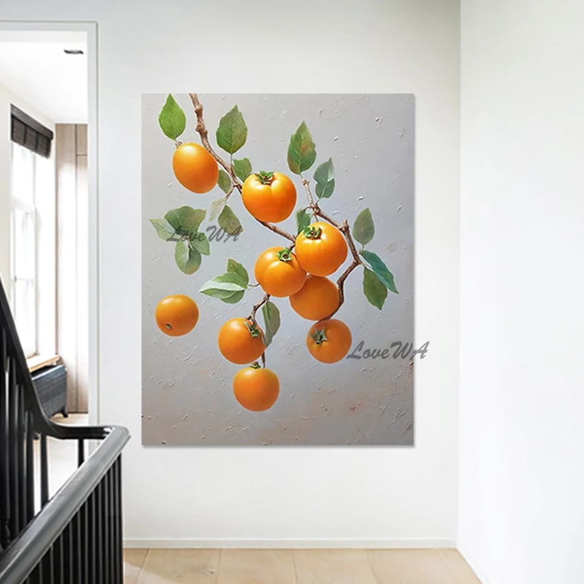 

Абстрактный безрамный акриловый декор, натюрморт пейзаж, текстурированная художественная стена, холст, картины маслом, современная картина с ручным рисунком растений