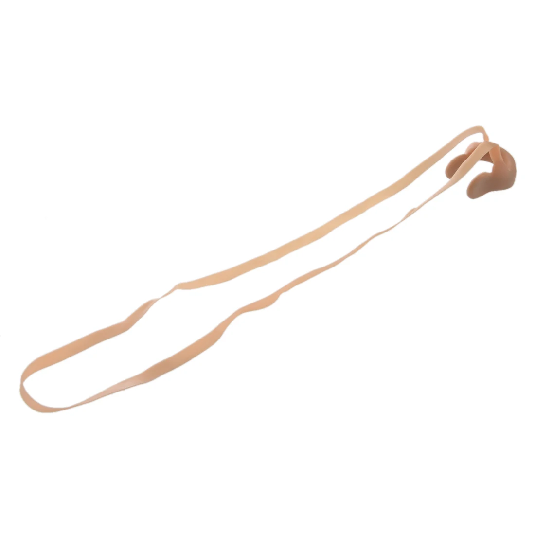 Elastic Rubber String Nose Clip para nadar, protetor bege
