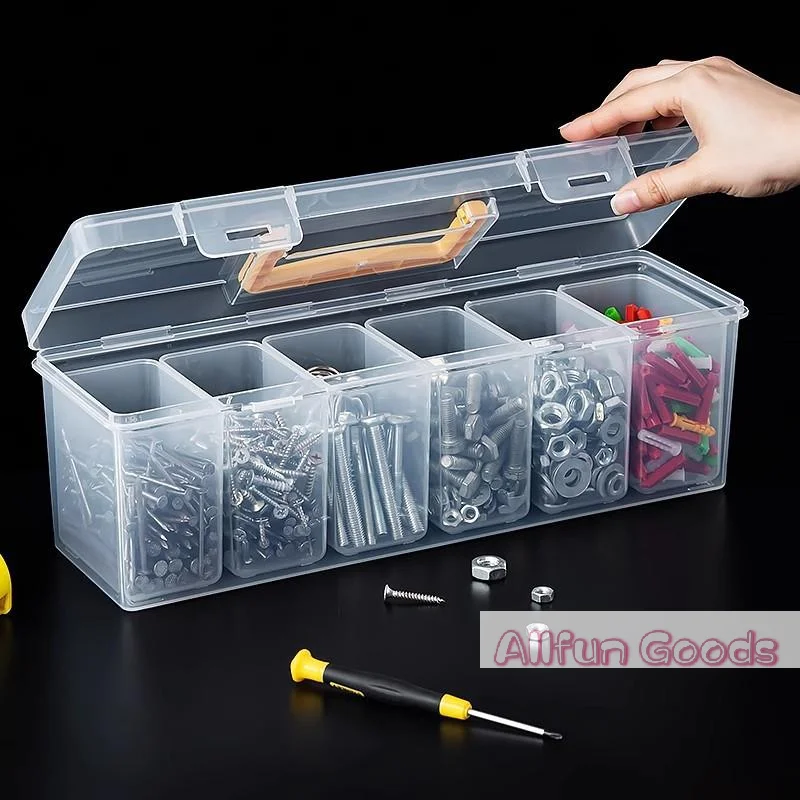 1/7pcs Tool Parts Storage Box Set Multi-Compartment Tool Organizer,Sorting Box For Screws,Wrenches,Hardware Accessories,and Toys