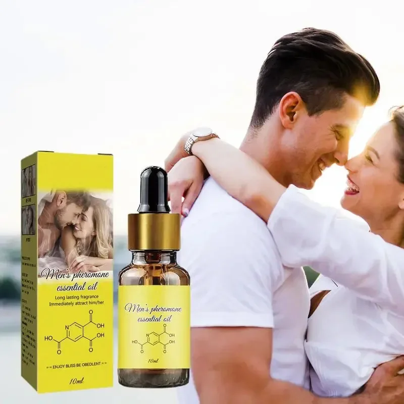 Pheromone minyak parfum untuk pria wanita, minyak esensial parfum feromon tahan lama Natural menyegarkan tubuh 10ml