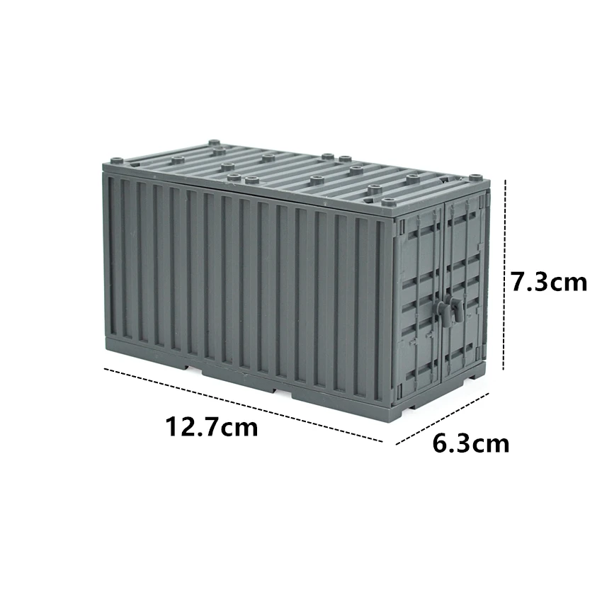 MOC WW2 Military Container Weapon Boxes Building Block Figure Army Soldier Accessories DIY Military Transport Case Brick Kid Toy