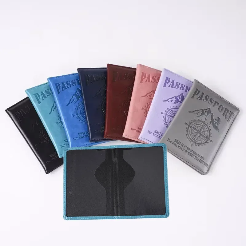 

2025 Compass Printed Color Change Passport Cover Passport Holder Ticket Clip Passport Wallet Travel Wallet ID Card Holder Unisex