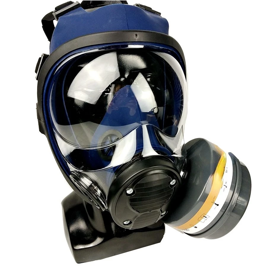 Poeira Química Respiradores Tóxicos Face Shield Eye Protection Soft Full Face Silicone Gás Mask
