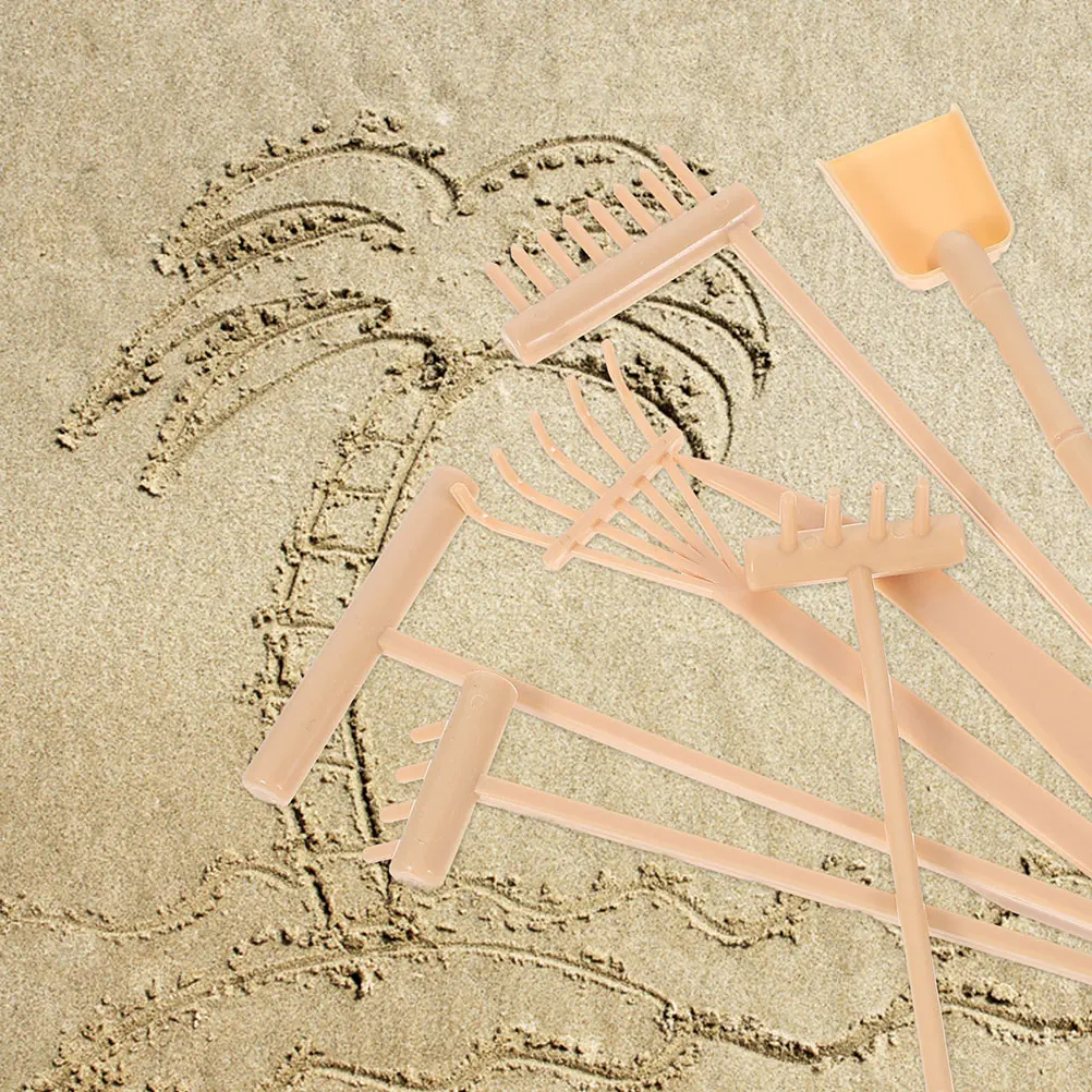 

14pcs Smoothing Rake Set Plastic Mini Zen Garden Tools For Desk Sand Table Accessories Landscape Sand Tray Rakes