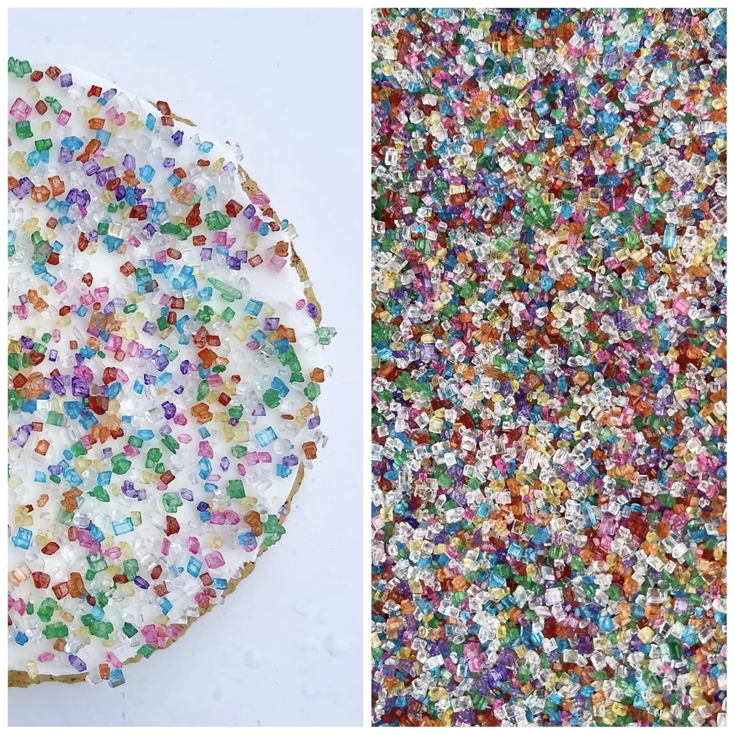 85g Colorful Baking Cake Toppers Rainbow Sugar Sprinkles for Wedding Birthday Party with Cookie,Ice Cream,Cupcake